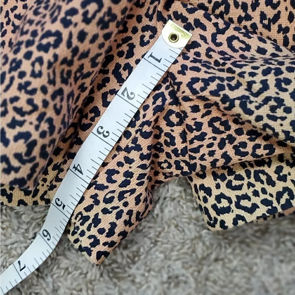 J.Crew Factory Cheetah Brown & Black Shorts